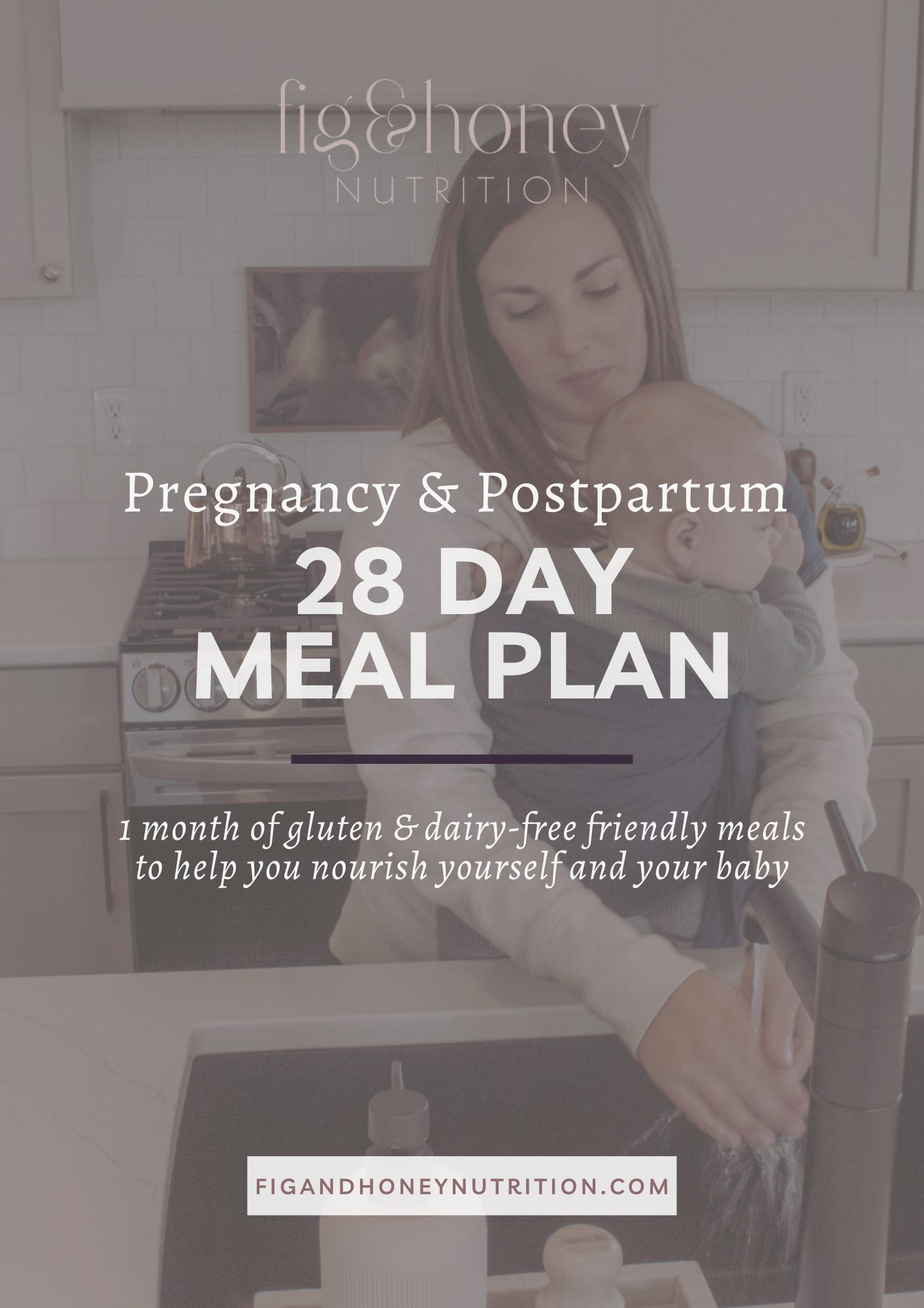 A month long meal plan that is suitable for both pregnant mothers wanting the best nutrition for themselves and their baby as well as mother who are postpartum. Moms can buy 4  weeks of premade meal plans with recipes and shopping lists. 